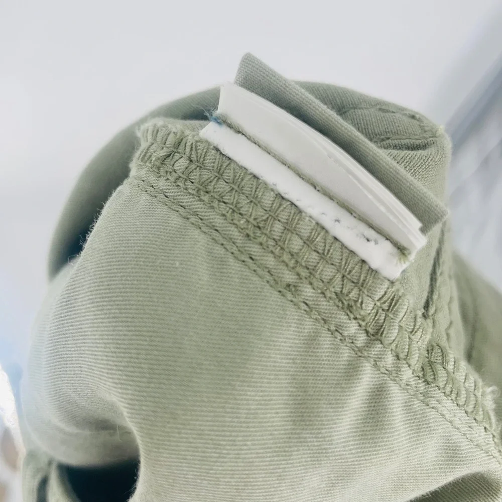 Prana Sancho Shorts Sage Green Olive Mid Rise Frayed Hiking Size‎ 2 Gorpcore